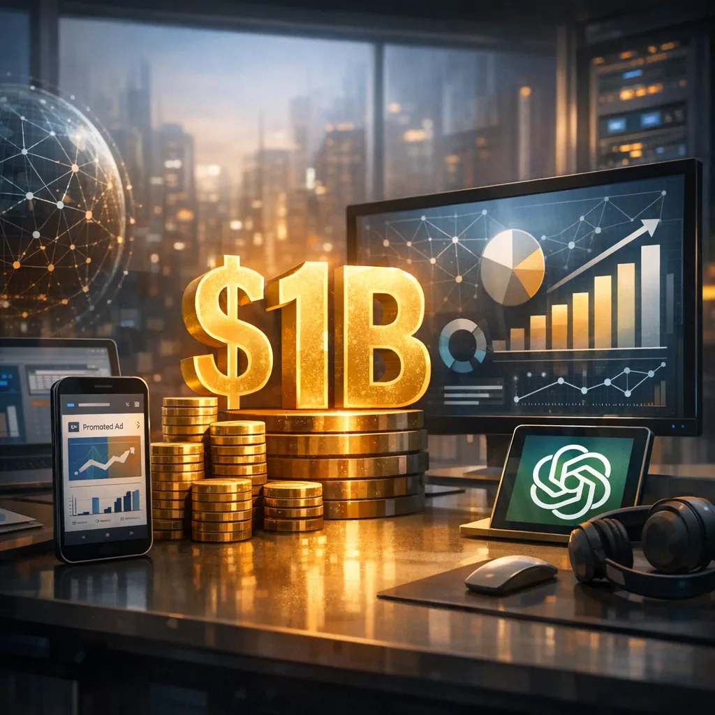 ChatGPT Ads Hits $1B Run Rate as OpenAI Expands Self-Serve